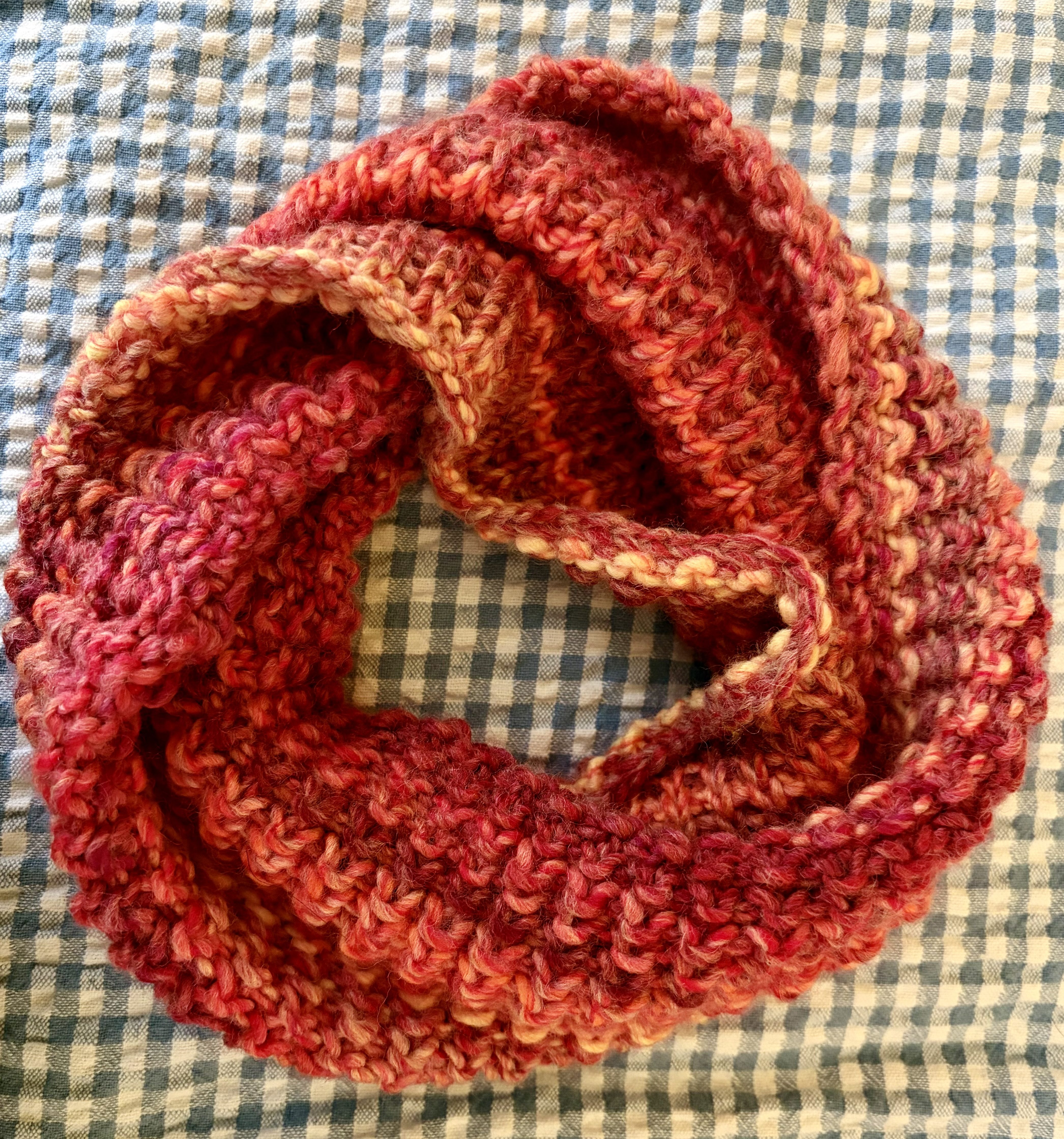 Orange hues cowl / scarf